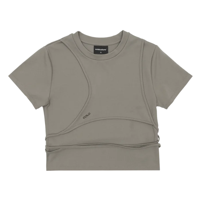 Deconstructed Tee Quartz Grey