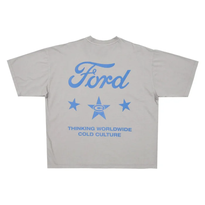 Ford Stars Tee Light Grey