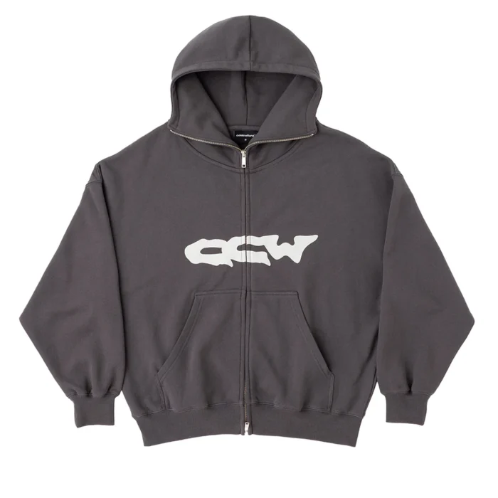 Globetrotter Zip Hoodie Grey