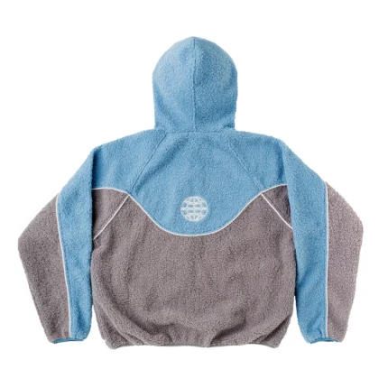 No Risk Fleece Jacket Stone Grey-Sterling Blue