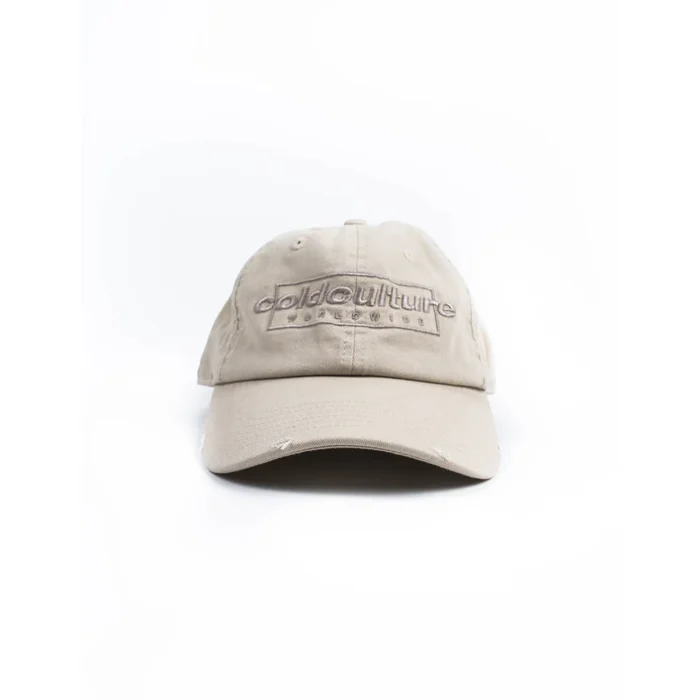 Ripped Box Logo Cap Ultra Light Grey