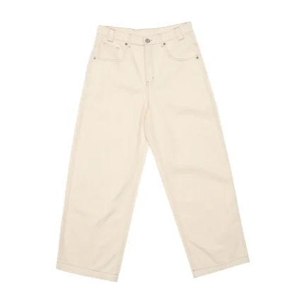 V2 Text-Pocket Pants Dirty White