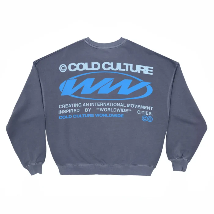 Worldwide Circle Crewneck Dark Blue