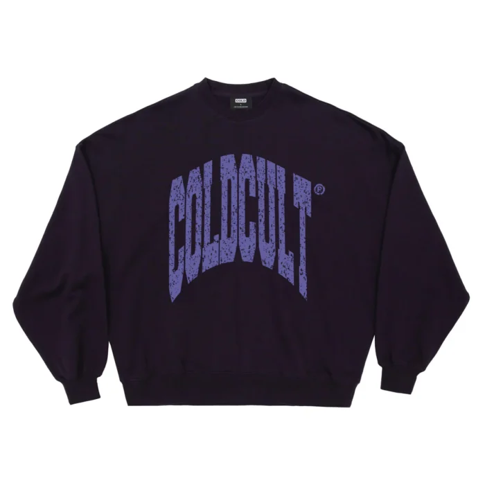 Disorted Crewneck Ultramarine Purple