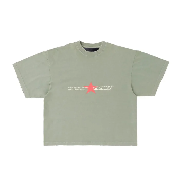 Dont Work Tee +Washed Marine Green