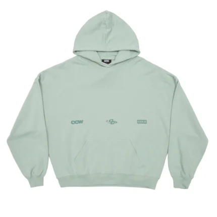 Globe Hoodie Pale Green