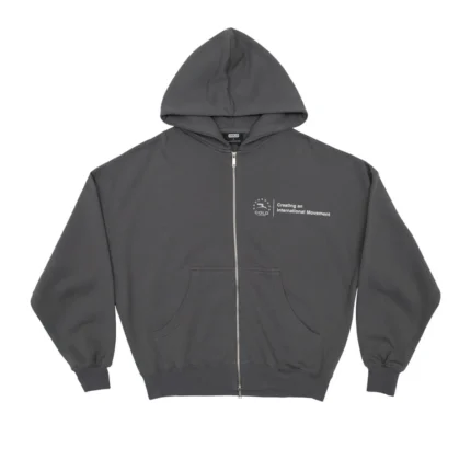 Heights Zip Hoodie Heavy Grey