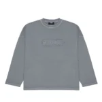 Ripped Box Logo Crewneck Dust Grey