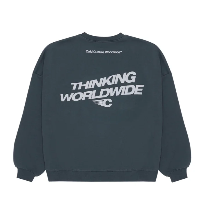 Tagline Crewneck Baltic Blue