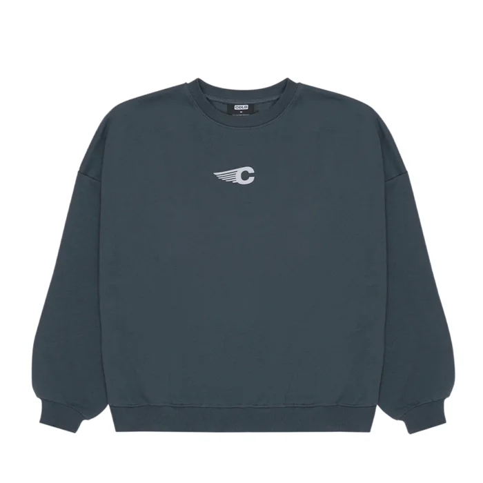 Tagline Crewneck Baltic Blue