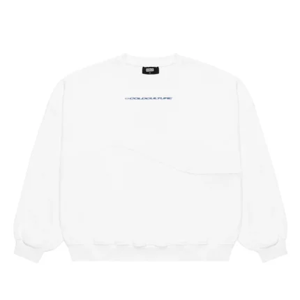 Worker Patchwork Crewneck White