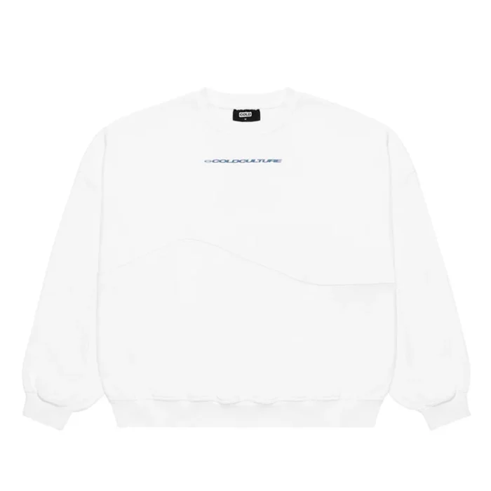 Worker Patchwork Crewneck White