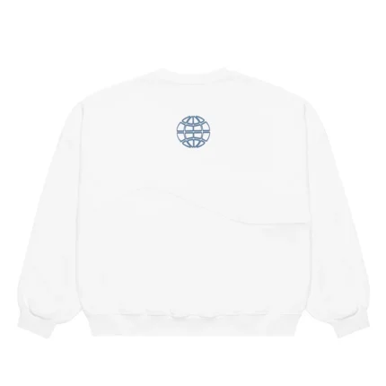 Worker Patchwork Crewneck White