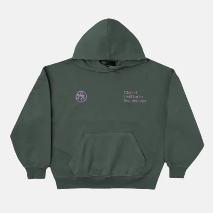 Closed Hoodie +Washed Night Green