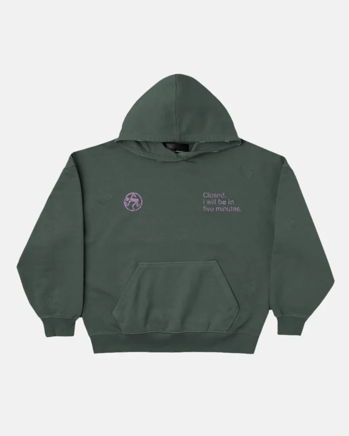 Closed Hoodie +Washed Night Green