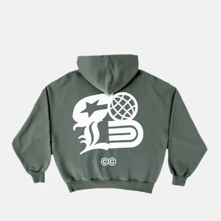 Cold Logos Hoodie Ash Green