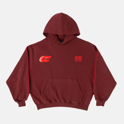 Triple C Hoodie Oxide Red